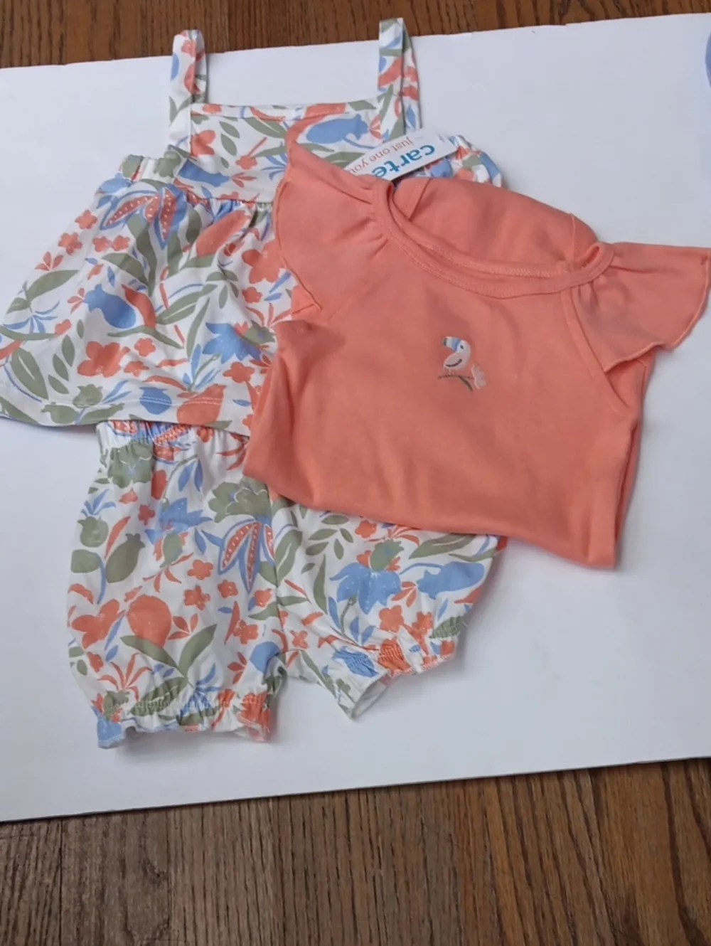Carter's Just One You Baby Girl 12M NWT Outfits 2 Set  Bundle Lavender&Peach